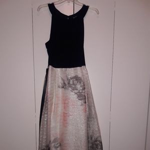Black Floral Prom Dress